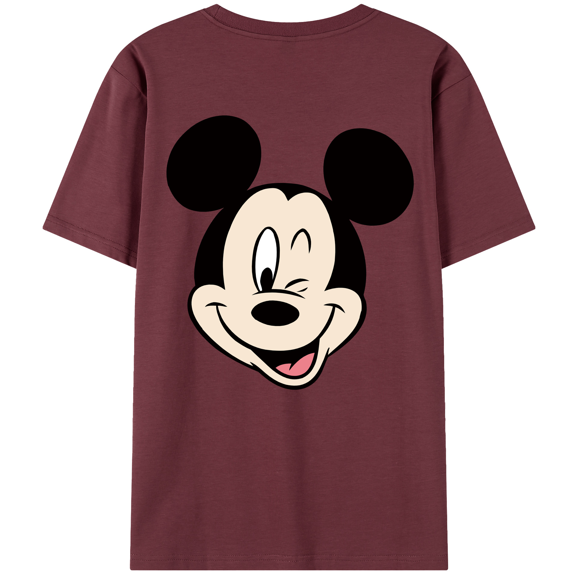 （画像用） ミッキーマウス Mickey Mouse 綿100％半袖Tシャツ（背面プリント）